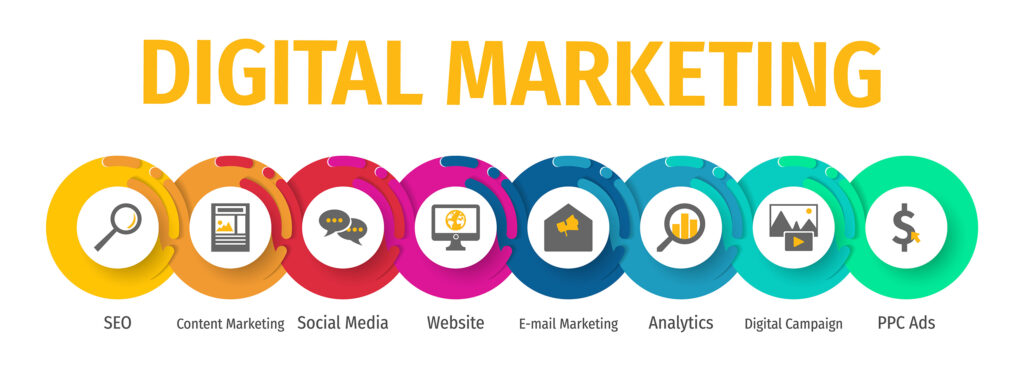 Image illustrating digital marketing services