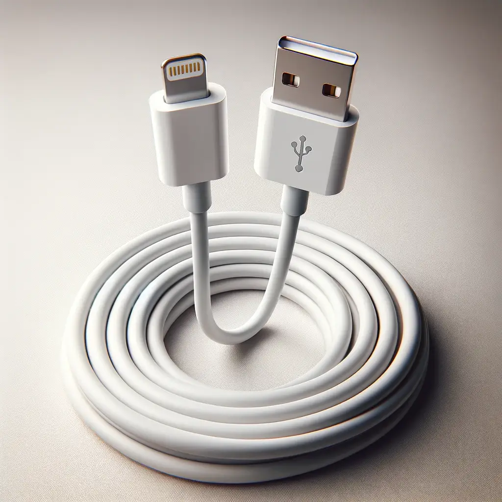 image of an Apple Lightning cable