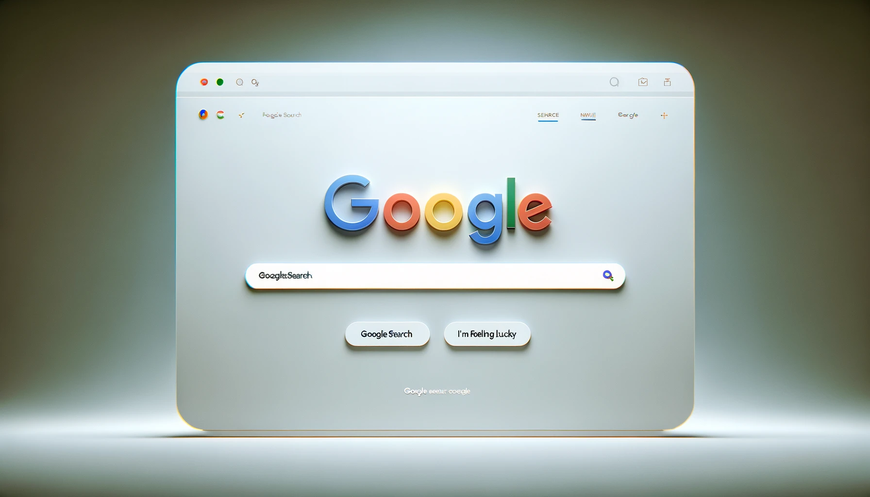 The image above showcases a modern and clean depiction of the Google homepage, highlighting the essential elements that make it instantly recognizable.