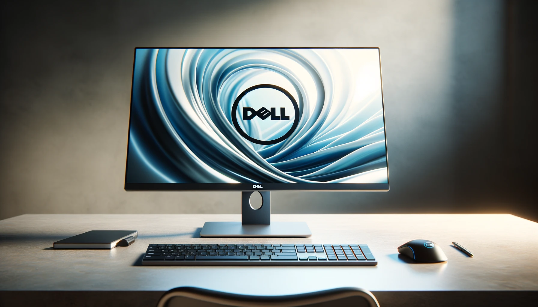 The image above presents a high-quality stock photo featuring a sleek Dell computer setup, capturing the essence of professionalism and productivity within a modern workspace.