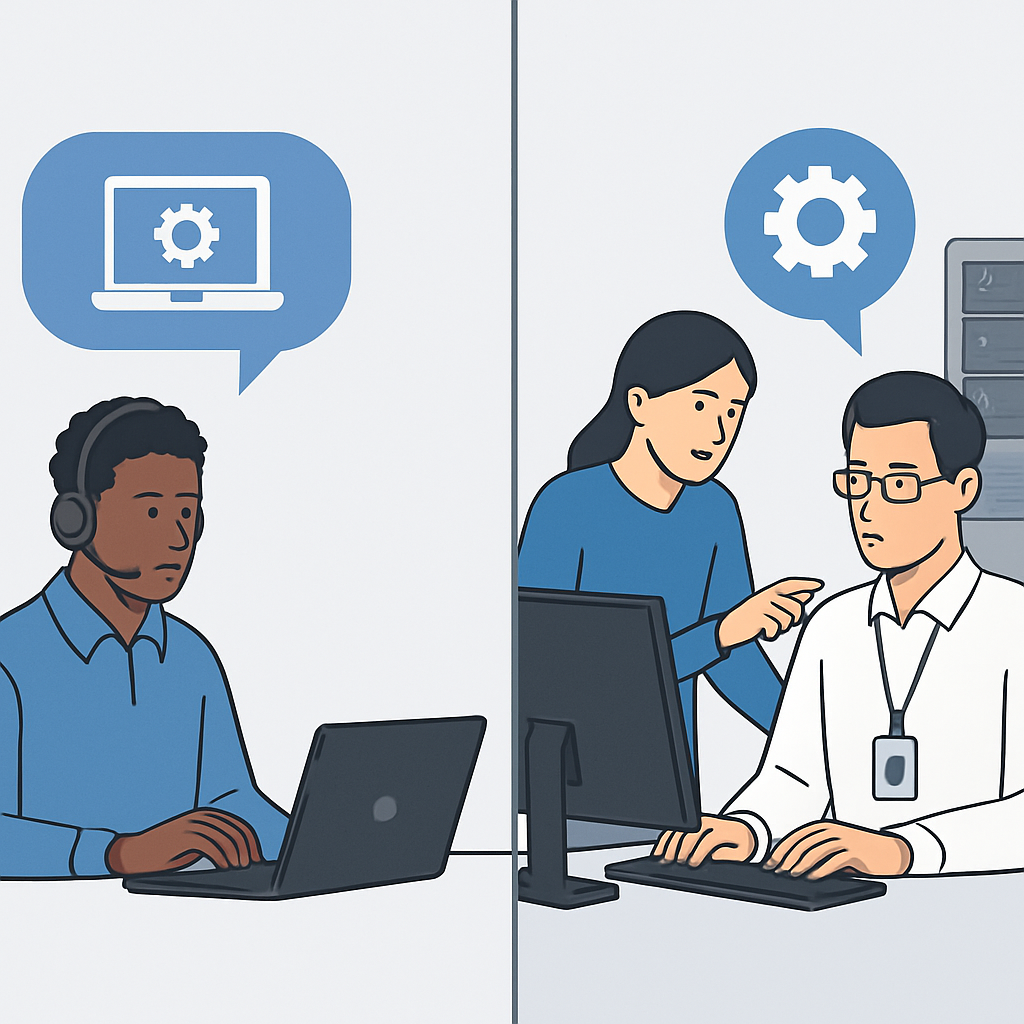 outsourced it support vs in house it support - Outsourced IT Support vs In-House IT Support